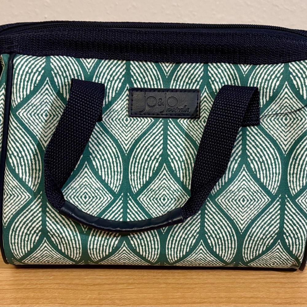 Jo&Jo Australia Chic Green Patterned Insulated Lunch Bag